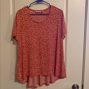 Susan Graver Short Sleeve U-Neck Top